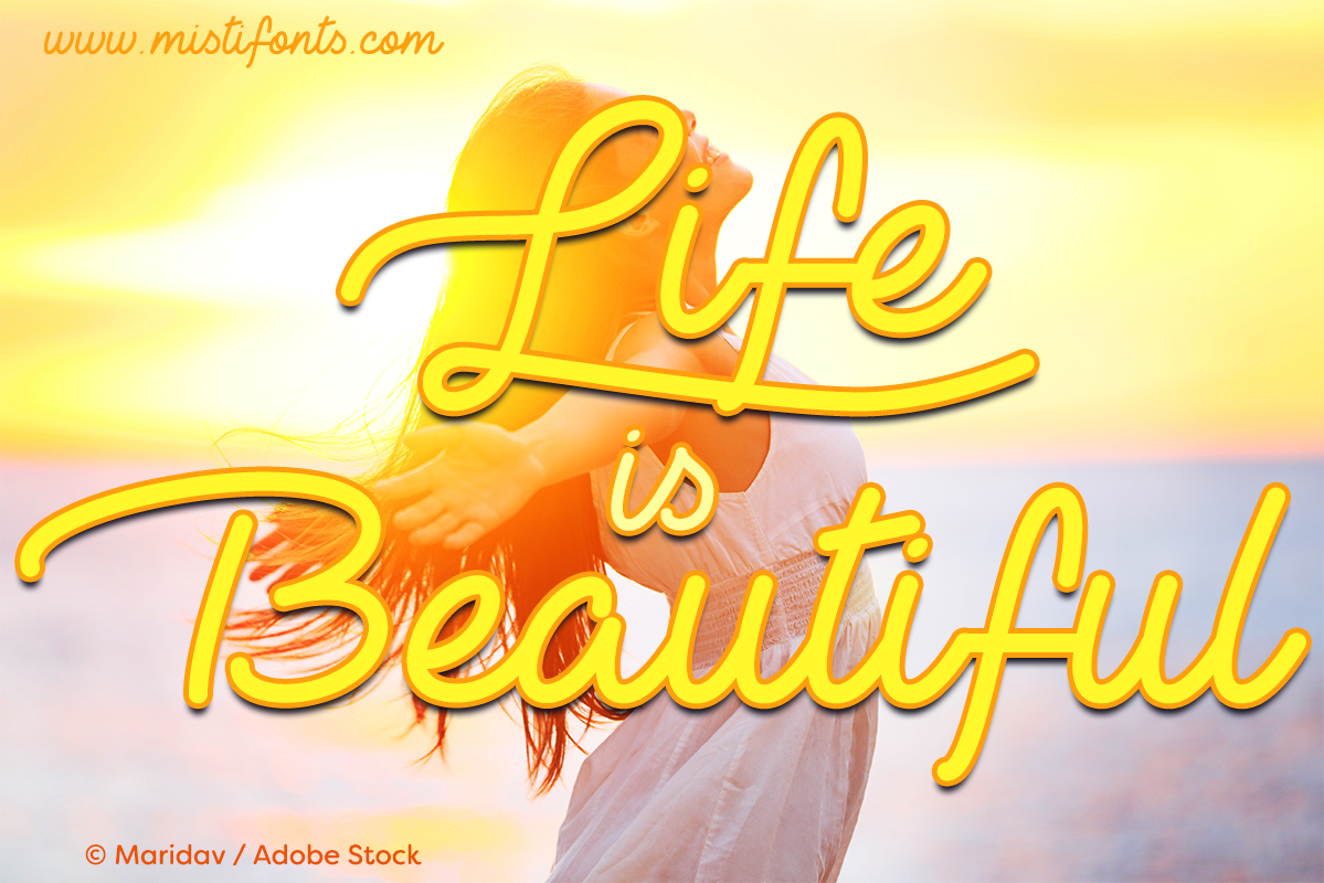 Lie to Me by Misti's Fonts. Image Credit: © Maridav / Adobe Stock